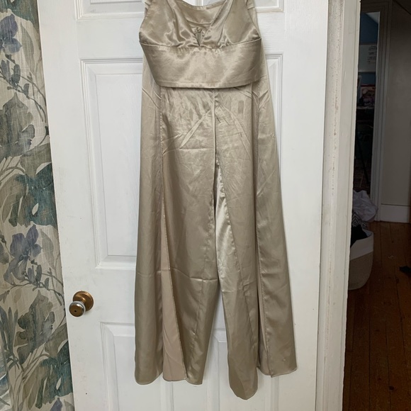 Meshki Matching satin set, PROM, pale green, size small - Picture 5 of 5